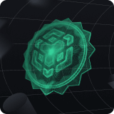 BNB Chain logo on space vector background.